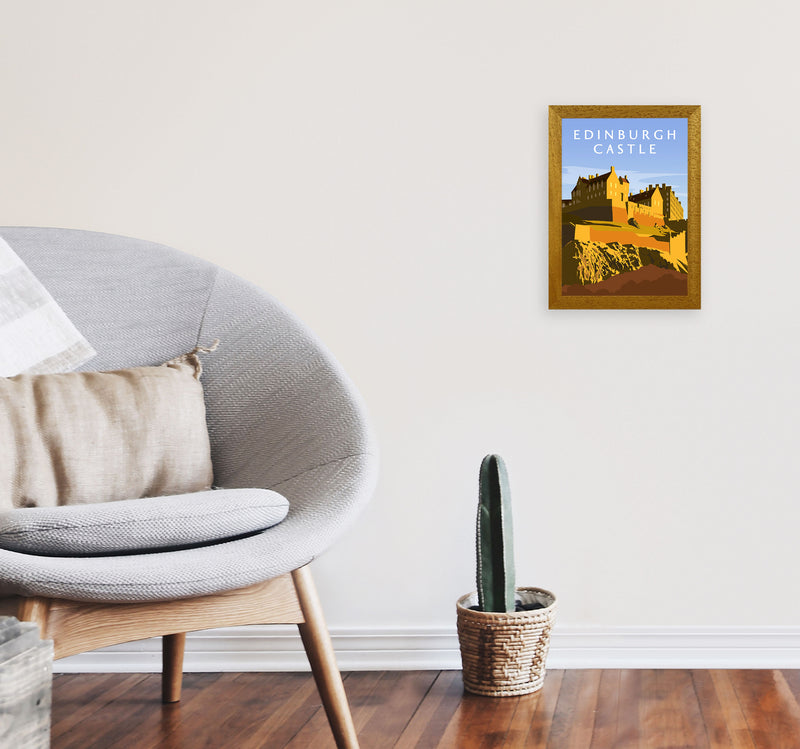 Edinburgh Castle Portrait by Richard O'Neill A4 Print Only