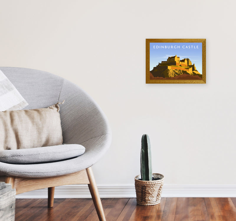 Edinburgh Castle Art Print by Richard O'Neill A4 Print Only