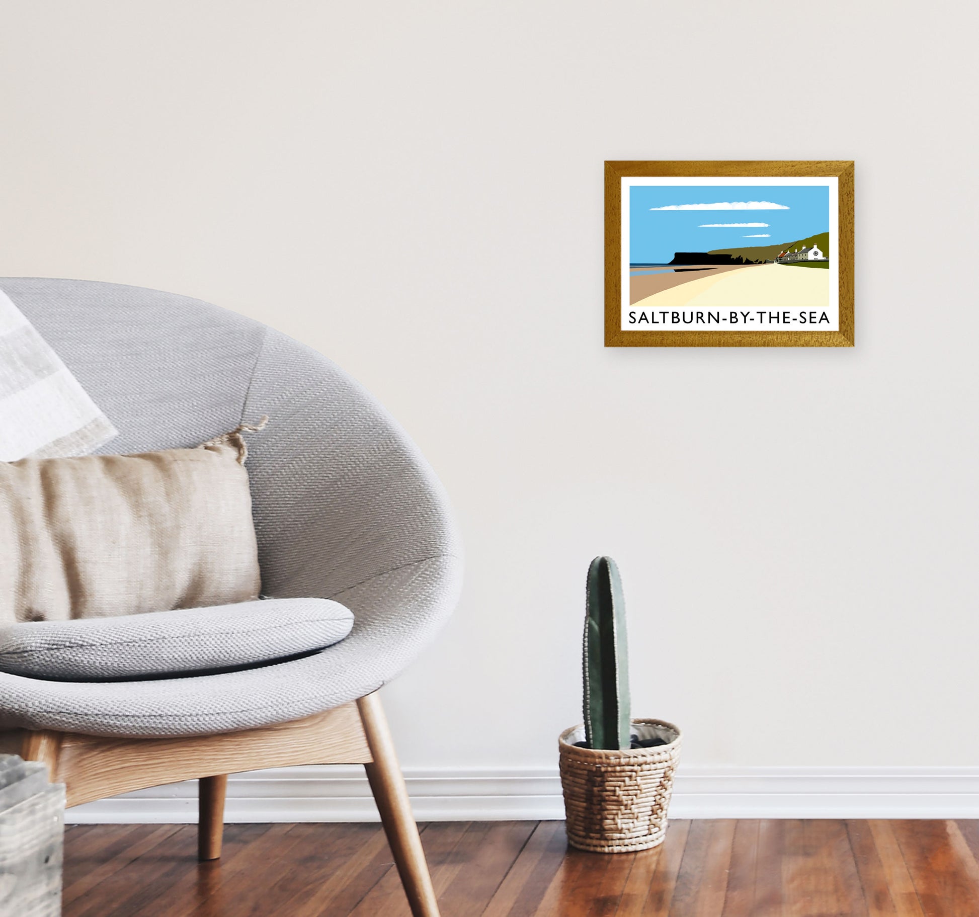 Saltburn-by-the-sea by Richard O'Neill A4 Print Only
