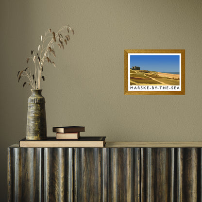 Marske-by-the-Sea 3 by Richard O'Neill A4 Oak Frame