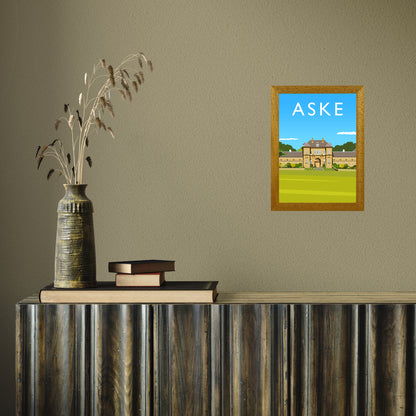 Aske portrait by Richard O'Neill A4 Oak Frame