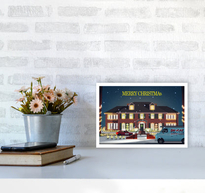 Home Alone Art Print by Richard O'Neill A4 Black Frame