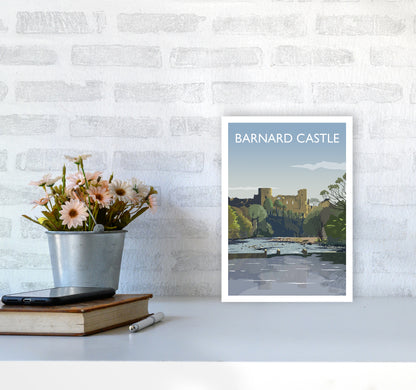 Barnard Castle 2 Portrait Art Print by Richard O'Neill A4 Black Frame
