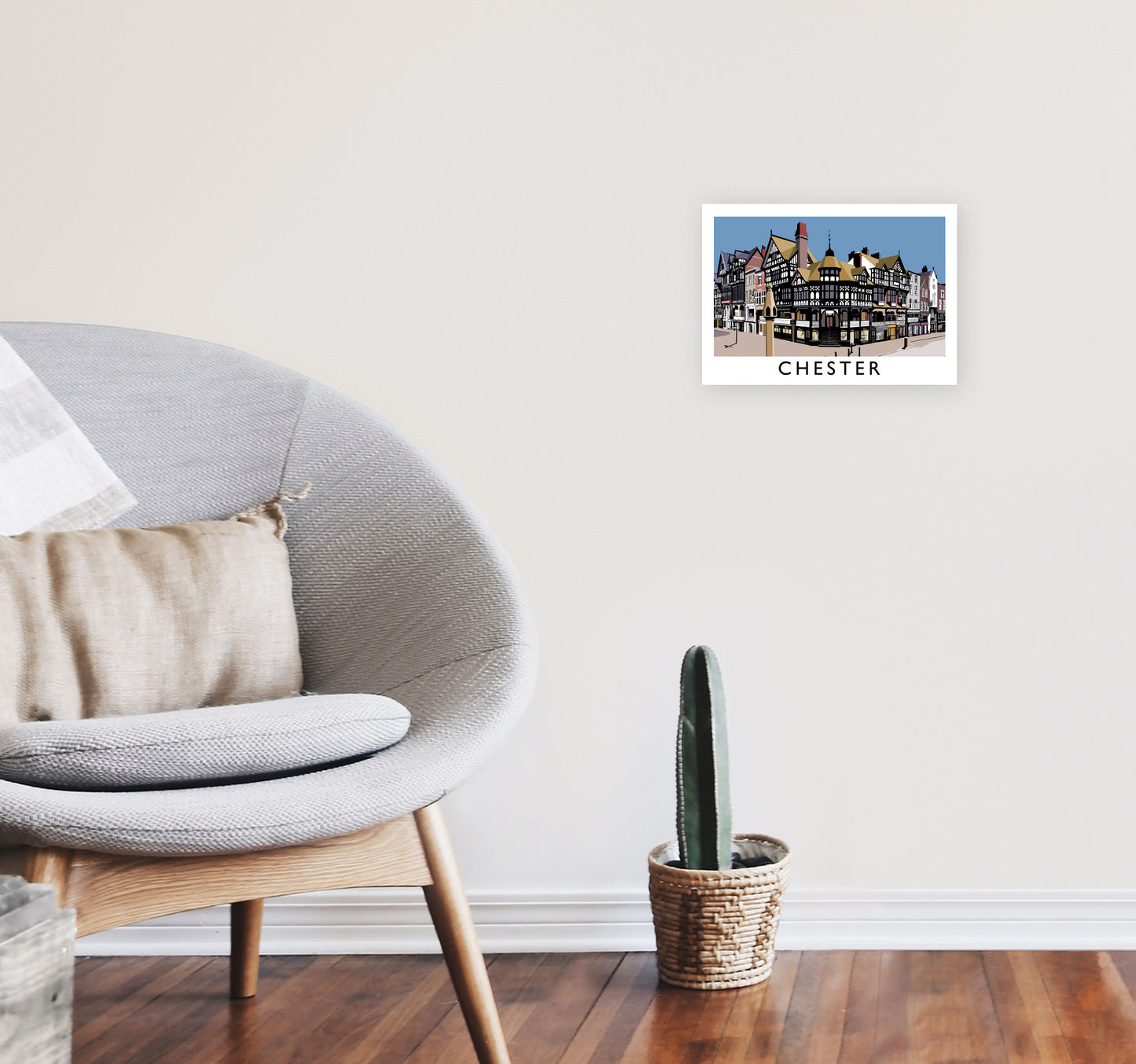 Chester by Richard O'Neill A4 Black Frame
