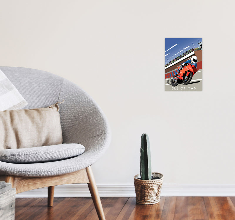 Isle Of Man by Richard O'Neill A4 Black Frame