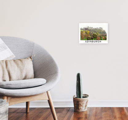 Edinburgh by Richard O'Neill A4 Black Frame