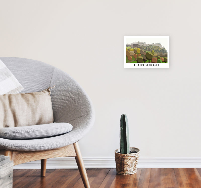 Edinburgh by Richard O'Neill A4 Black Frame