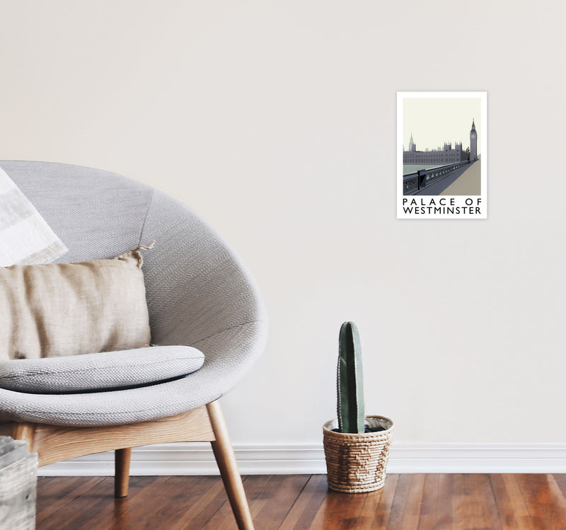 Palace Of Westminster by Richard O'Neill A4 Black Frame