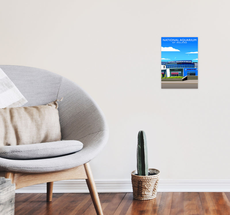 National Aquarium Ireland (Portrait) by Richard O'Neill A4 Black Frame