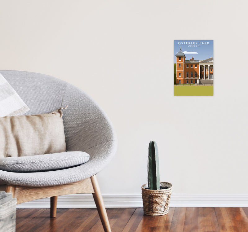 Osterlay Park (Portrait) by Richard O'Neill A4 Black Frame