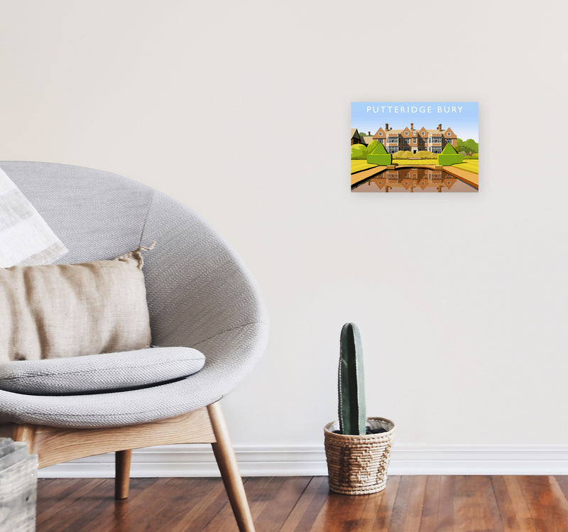 Putteridge Bury (Landscape) by Richard O'Neill A4 Black Frame