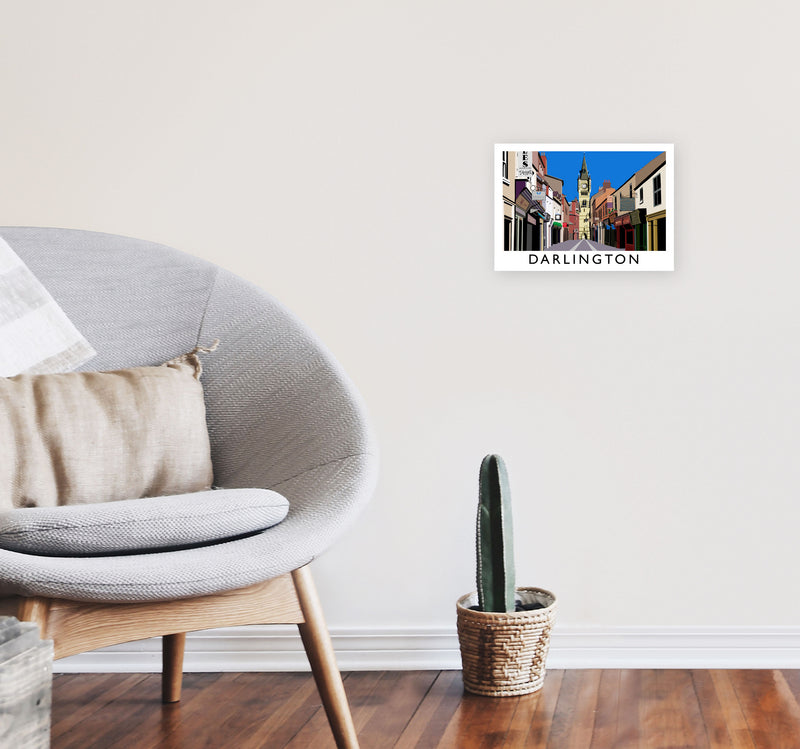 Darlington by Richard O'Neill A4 Black Frame