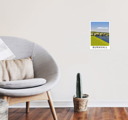 Burnsall portrait by Richard O'Neill A4 Black Frame