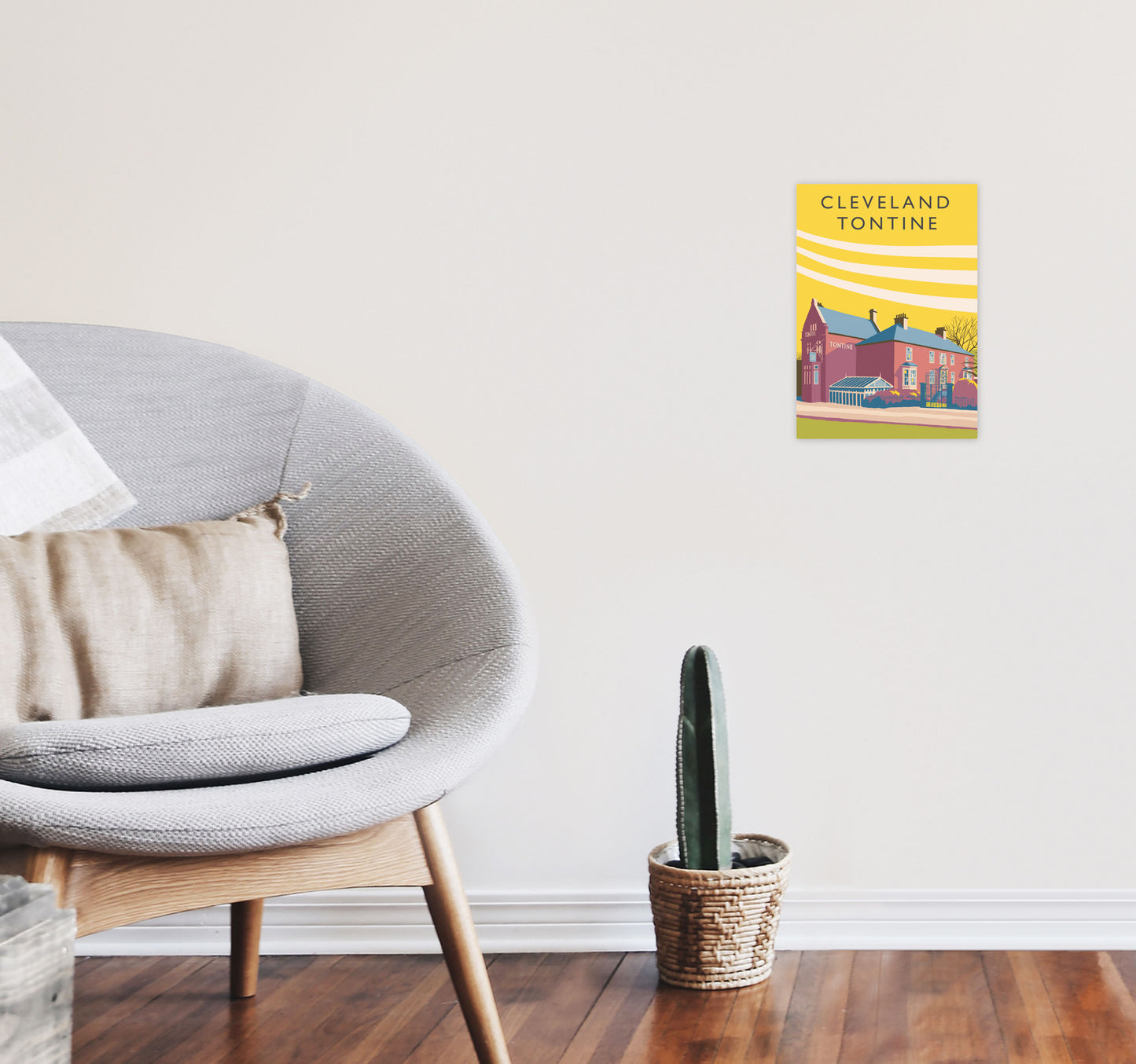 Cleveland Tontine portrait by Richard O'Neill A4 Black Frame