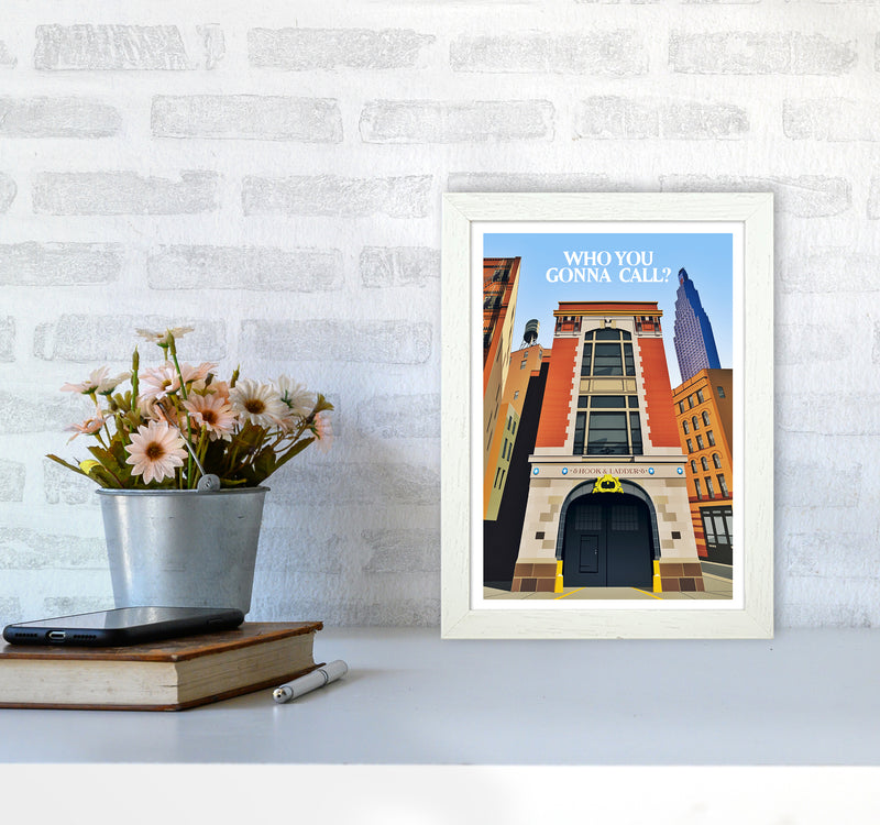Ghostbusters Day Art Print by Richard O'Neill A4 Oak Frame