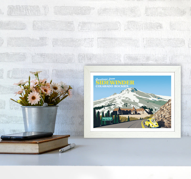 Overlook Hotel Art Print by Richard O'Neill A4 Oak Frame