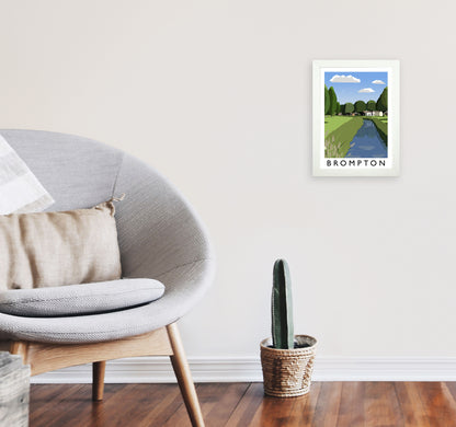 Brompton Framed Digital Art Print by Richard O'Neill A4 Oak Frame