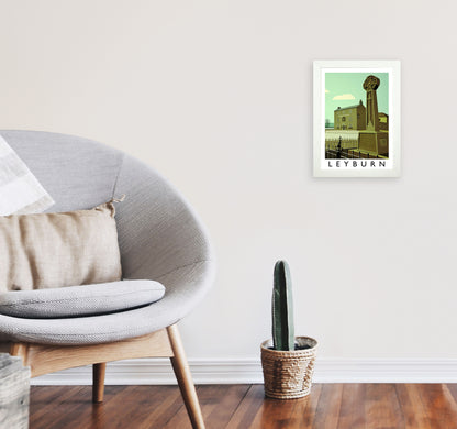 Leyburn Framed Digital Art Print by Richard O'Neill A4 Oak Frame