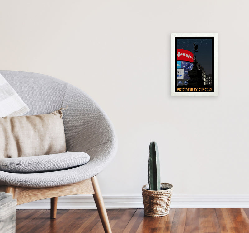 Piccadilly Circus by Richard O'Neill A4 Oak Frame