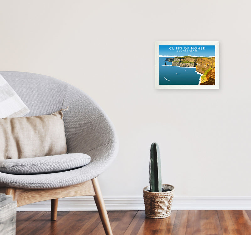 Cliffs Of Moher by Richard O'Neill A4 Oak Frame