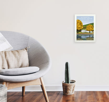 Altskeith Country House (Portrait) by Richard O'Neill A4 Oak Frame