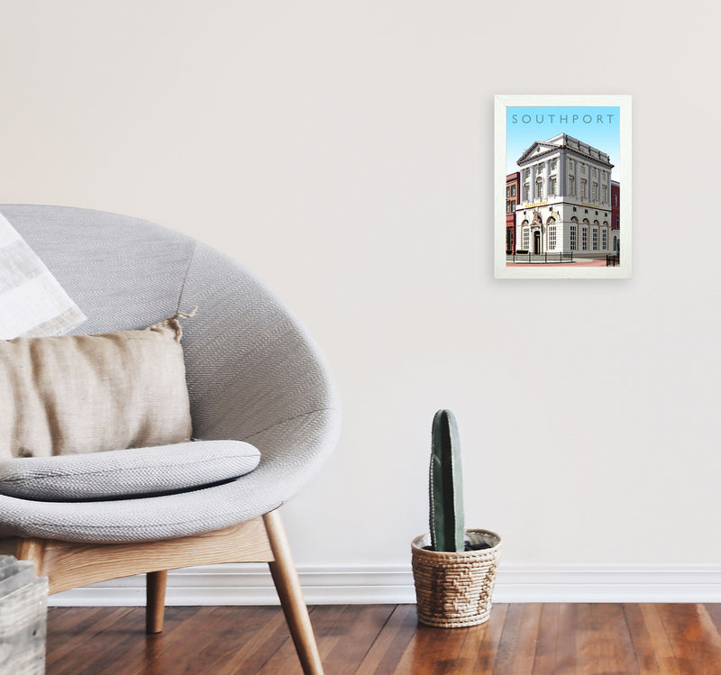 Southport (Portrait) by Richard O'Neill A4 Oak Frame