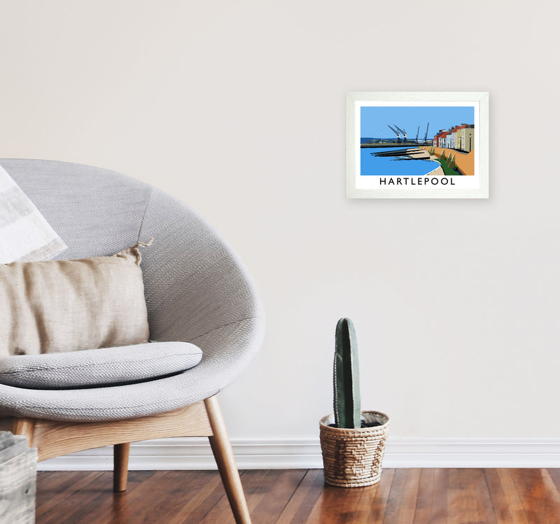 Hartlepool by Richard O'Neill A4 Oak Frame