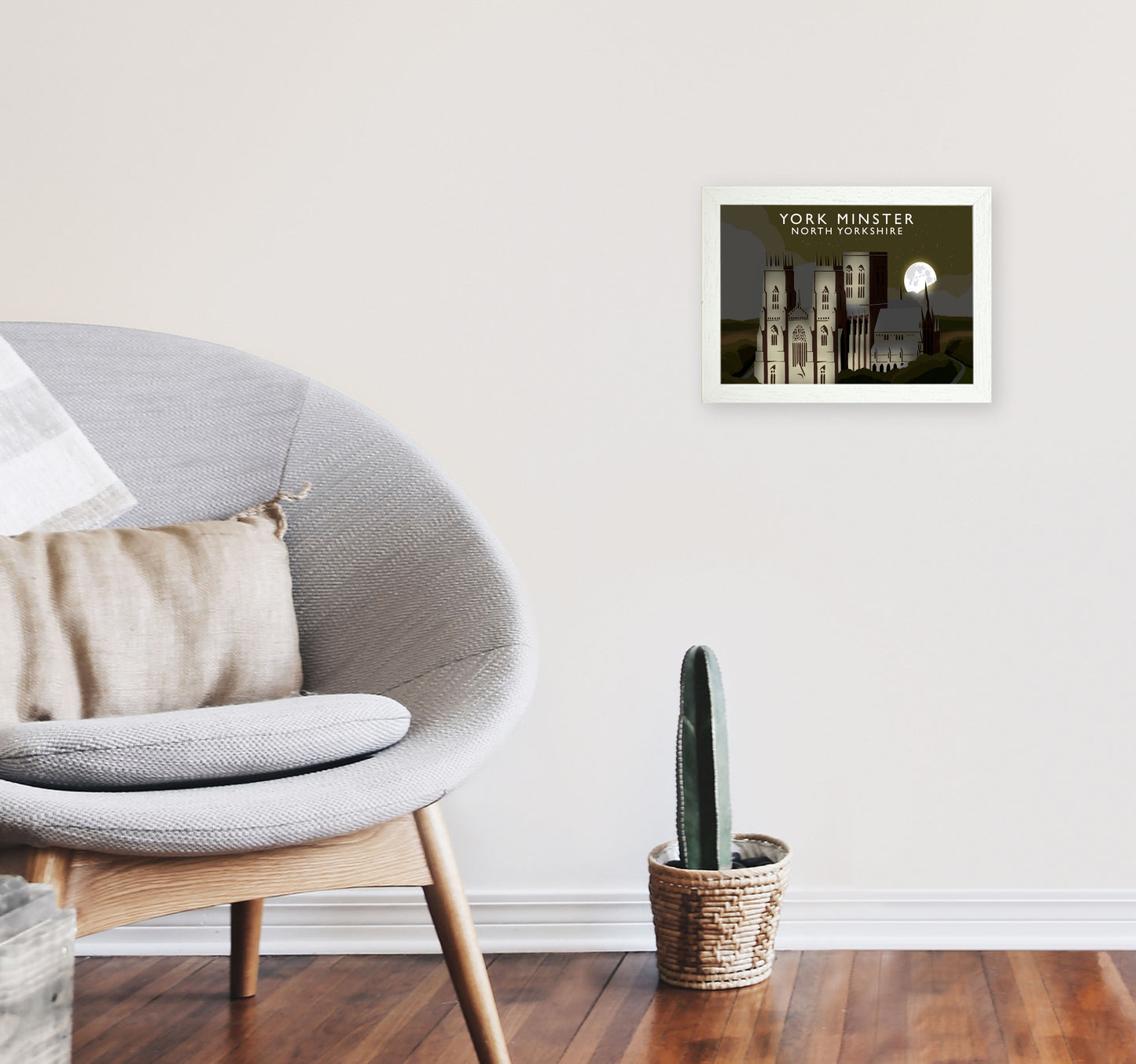 York Minster Framed Digital Art Print by Richard O'Neill A4 Oak Frame