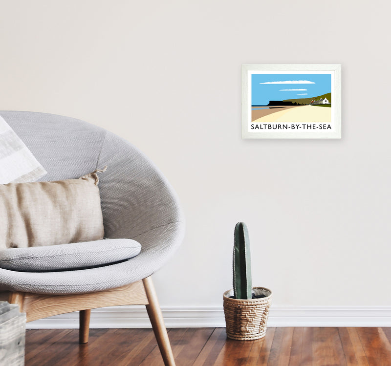 Saltburn-by-the-sea by Richard O'Neill A4 Oak Frame