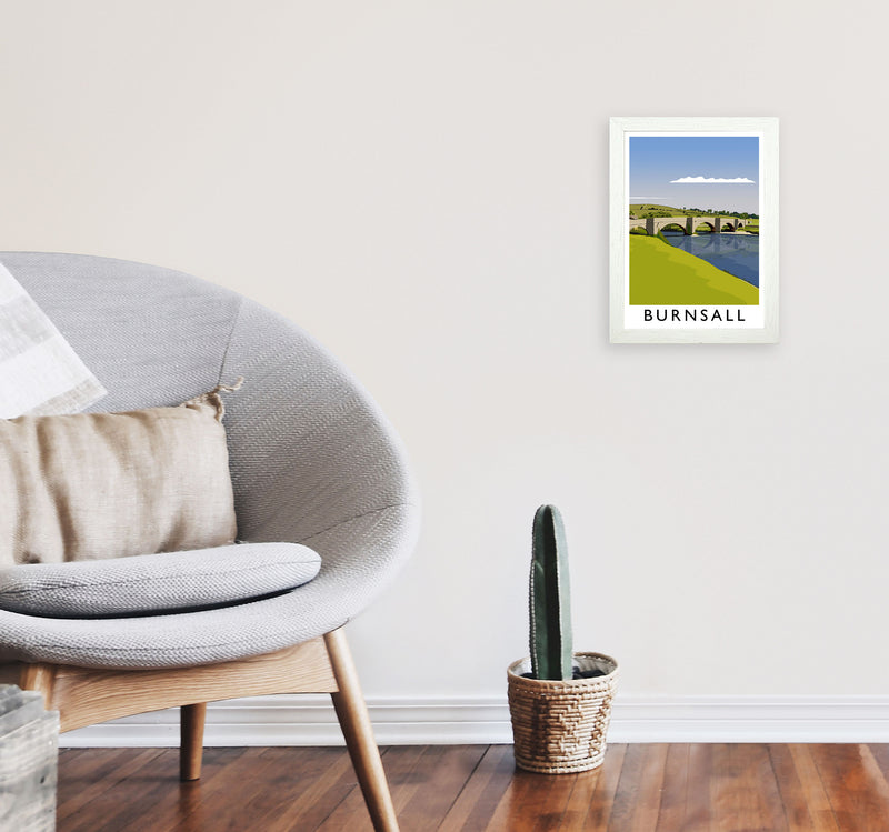 Burnsall portrait by Richard O'Neill A4 Oak Frame