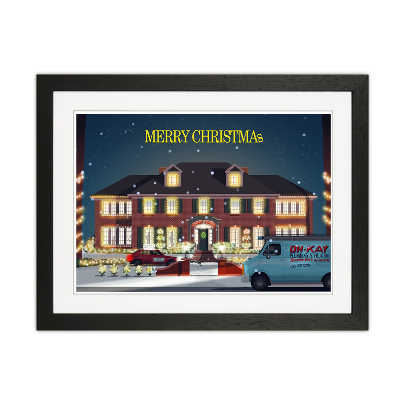 Home Alone Art Print by Richard O'Neill Black Grain