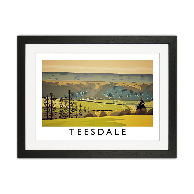Teesdale Art Print by Richard O'Neill Black Grain