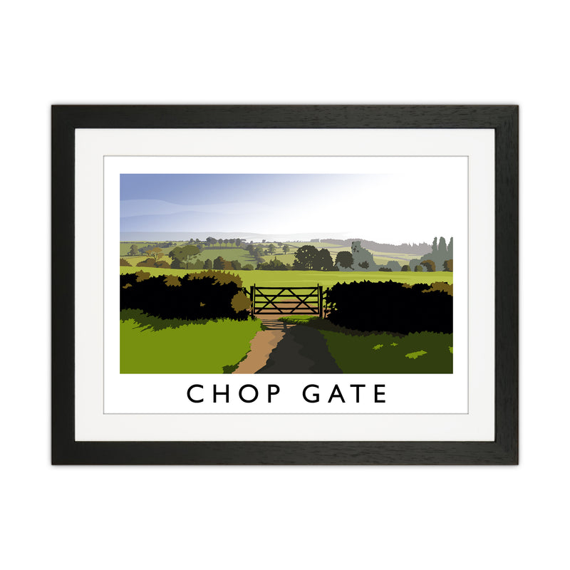 Chop Gate Travel Art Print by Richard O'Neill Black Grain