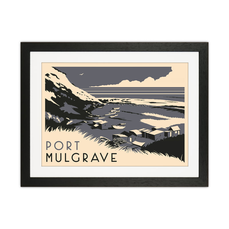 Port Mulgrave Travel Art Print by Richard O'Neill Black Grain