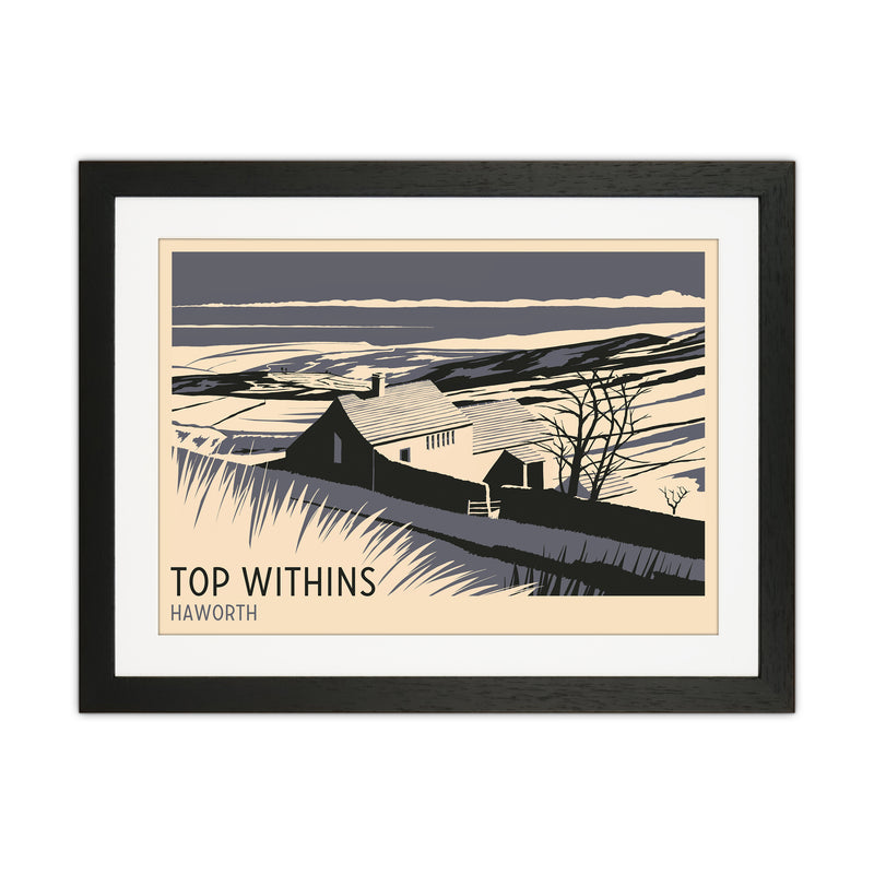 Top Withins Travel Art Print by Richard O'Neill Black Grain