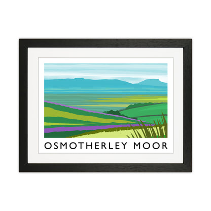 Osmotherley Moor Travel Art Print by Richard O'Neill Black Grain