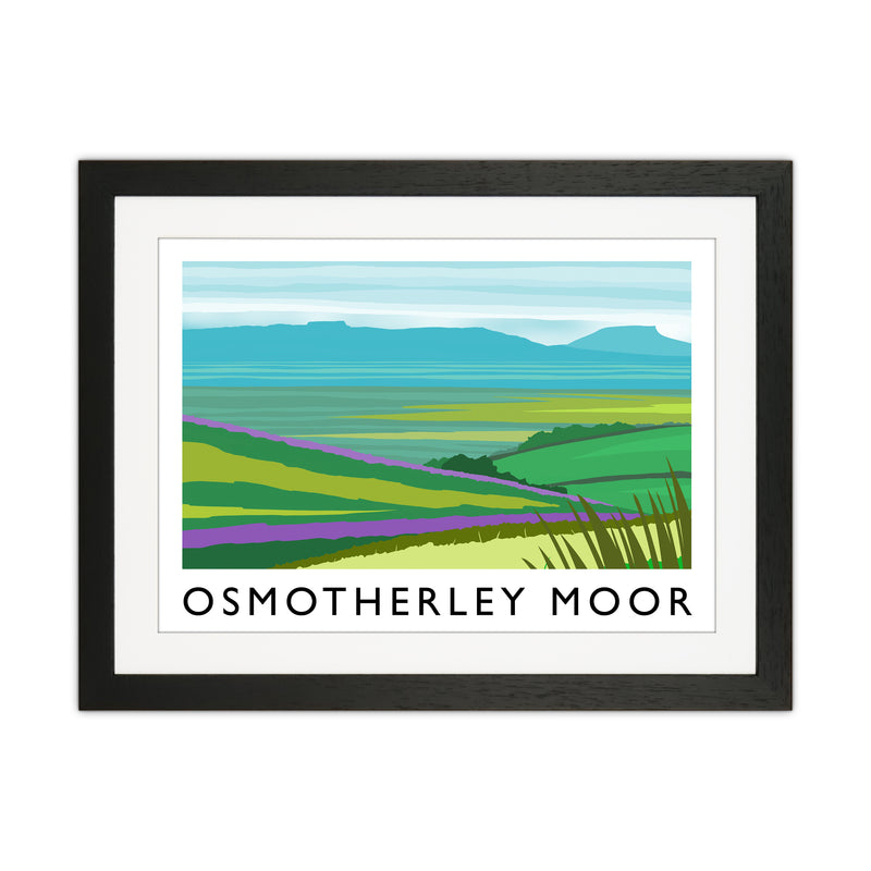 Osmotherley Moor Travel Art Print by Richard O'Neill Black Grain