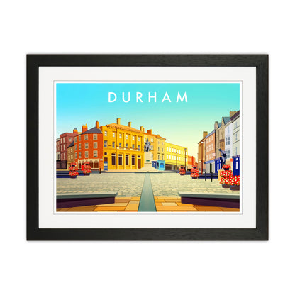 Durham 2 Travel Art Print by Richard O'Neill Black Grain