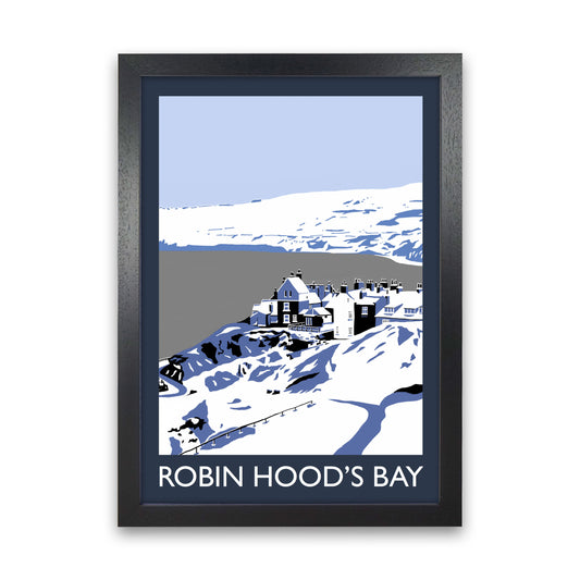 Robin Hood's Bay Art Print by Richard O'Neill Black Grain