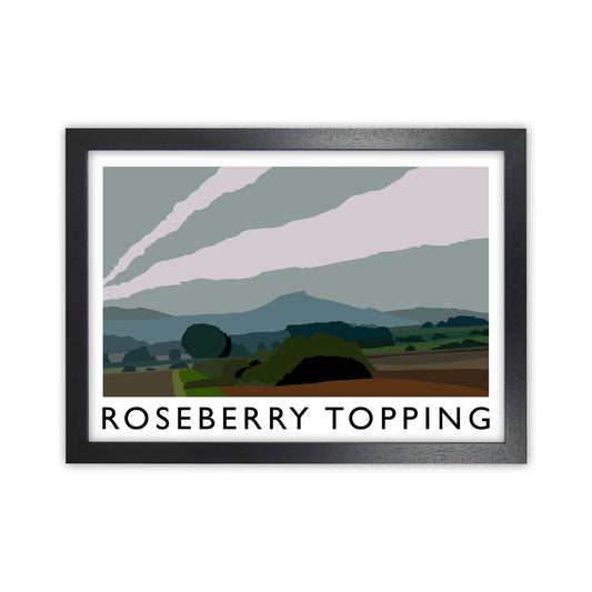 Roseberry Topping Art Print by Richard O'Neill Black Grain