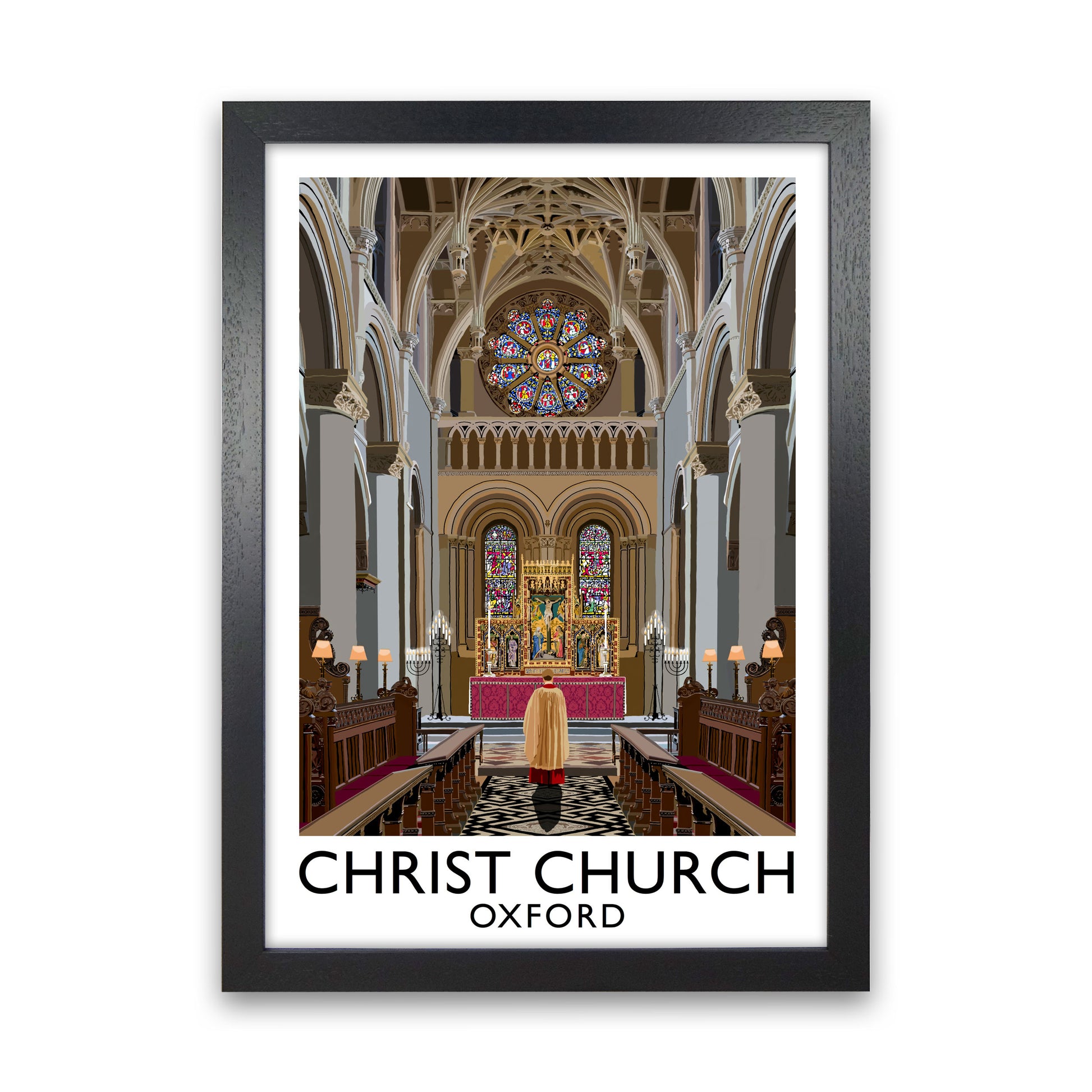 Christ Church Oxford by Richard O'Neill Black Grain