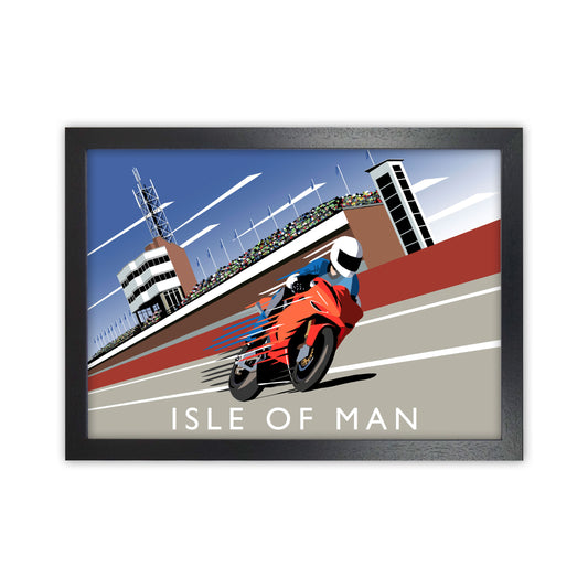 Isle of Man Art Print by Richard O'Neill Black Grain