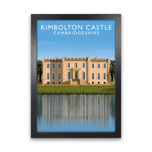 Kimbolton Castle Cambridgeshire Travel Art Print by Richard O'Neill Black Grain