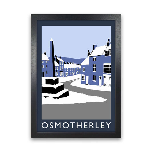 Osmotherley Travel Art Print by Richard O'Neill, Framed Wall Art Black Grain
