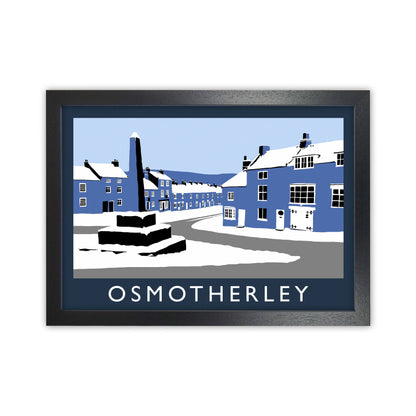 Osmotherley Travel Art Print by Richard O'Neill, Framed Wall Art Black Grain