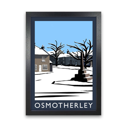 Osmotherley Travel Art Print by Richard O'Neill, Framed Wall Art Black Grain