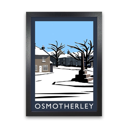 Osmotherley Travel Art Print by Richard O'Neill, Framed Wall Art Black Grain