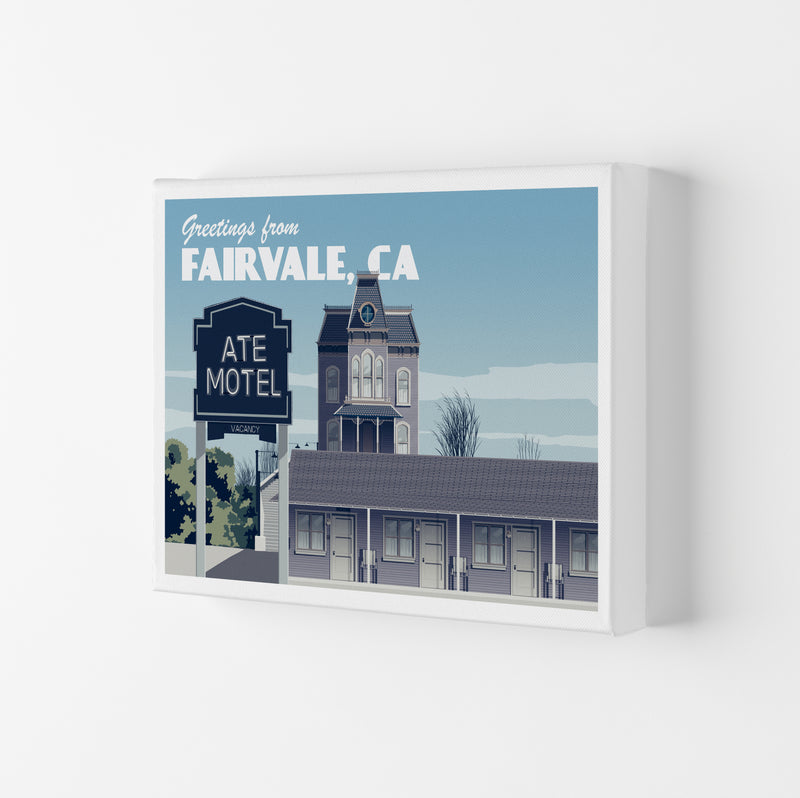 Bates Motel Day Art Print by Richard O'Neill Canvas