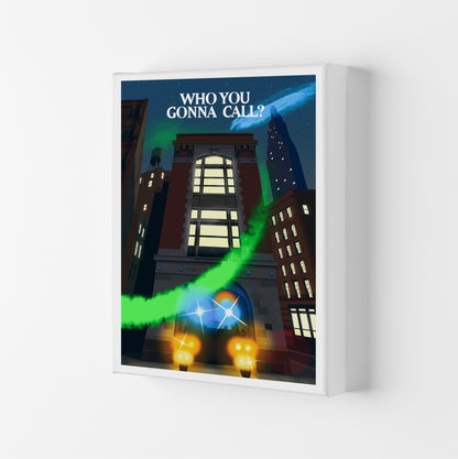 Ghostbusters Night Art Print by Richard O'Neill Canvas