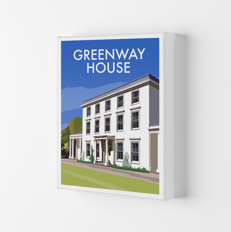Greenway House Portrait Art Print by Richard O'Neill Canvas